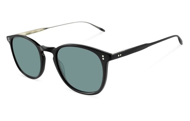 Occhiali Da Sole Garrett Leight Thompson Sun &ndash; Montatura Nera Con Lenti Ribes Nero (BK/BKC)